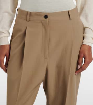 Gianni wool straight pants | The Row