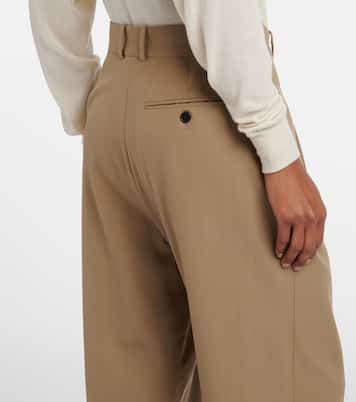 Gianni wool straight pants | The Row