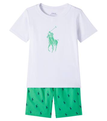 Bedruckter Pyjama aus Baumwoll-Jersey | Polo Ralph Lauren Kids