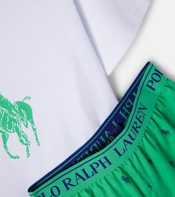 Bedruckter Pyjama aus Baumwoll-Jersey | Polo Ralph Lauren Kids