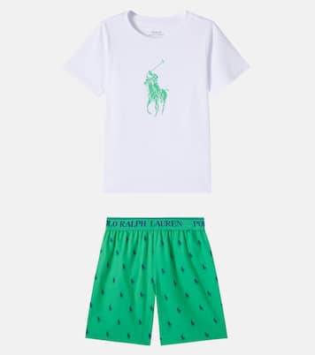 Bedruckter Pyjama aus Baumwoll-Jersey | Polo Ralph Lauren Kids