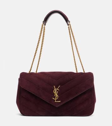 Loulou Medium suede shoulder bag | Saint Laurent