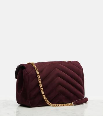 Loulou Medium suede shoulder bag | Saint Laurent