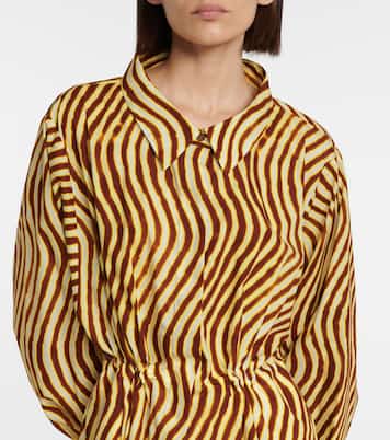 Printed cotton midi dress | Dries Van Noten
