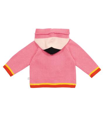 Cardigan in misto cotone con cappuccio | Stella McCartney Kids
