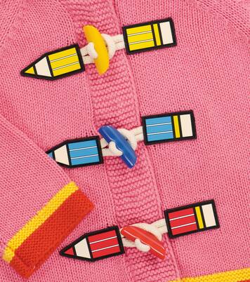 Cardigan in misto cotone con cappuccio | Stella McCartney Kids