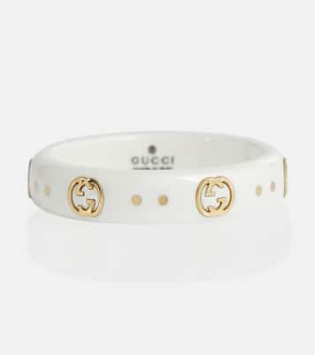 Bague Icon en plaqué or 18 ct et corindon | Gucci