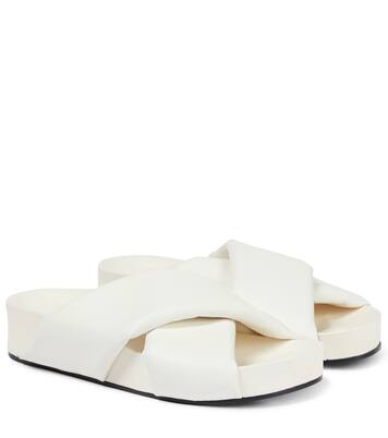 Padded leather slides | Jil Sander