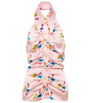 Top en mezcla de seda floral | Ganni