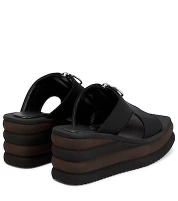 Wedge-Sandalen aus Scuba | Stella McCartney