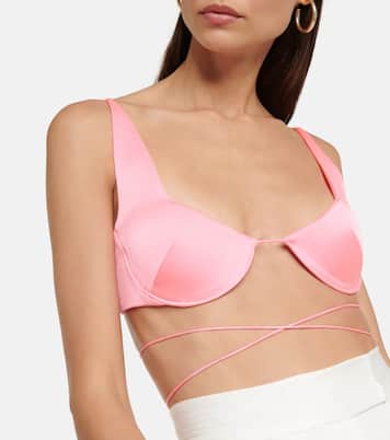 Pierce satin bralette | Alex Perry