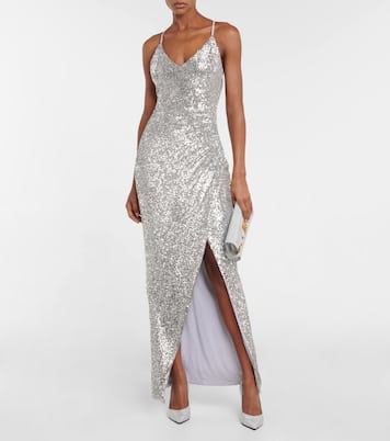 Abito lungo con paillettes | Balmain