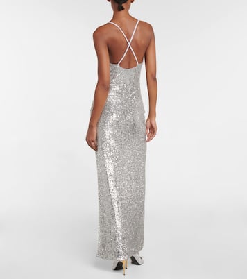 Abito lungo con paillettes | Balmain