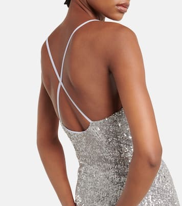Abito lungo con paillettes | Balmain