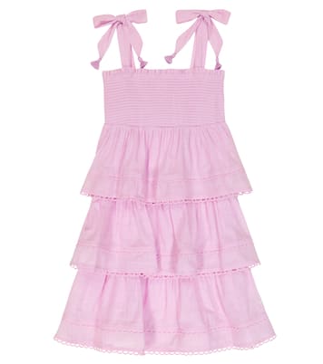 Abito Clover in cotone a balze | Zimmermann Kids
