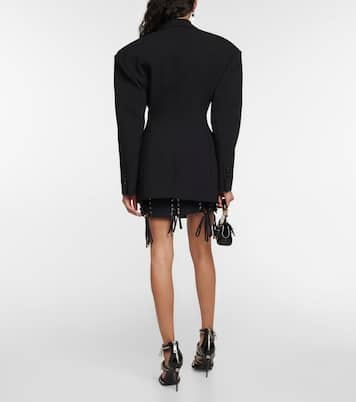 Blazer en crêpe de laine mélangée | Dolce&Gabbana