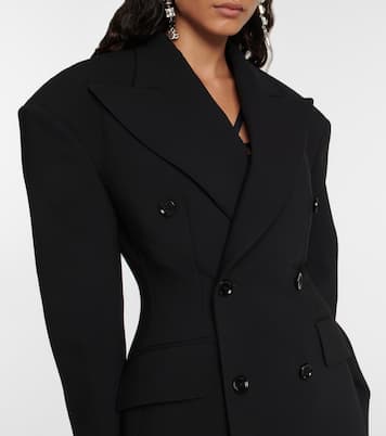Blazer en crêpe de laine mélangée | Dolce&Gabbana