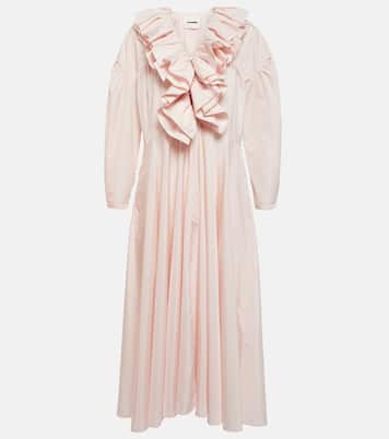 Abito midi con volant | Jil Sander