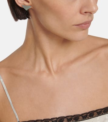 Boucles d'oreilles à logo | Prada
