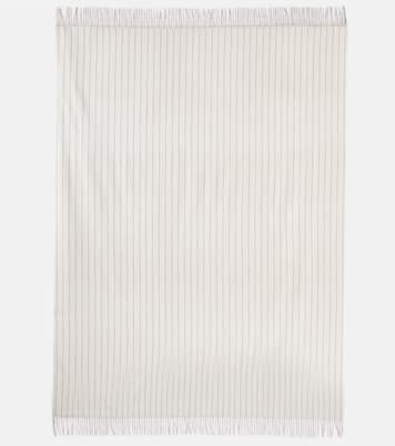Pinstriped cashmere throw | Loro Piana