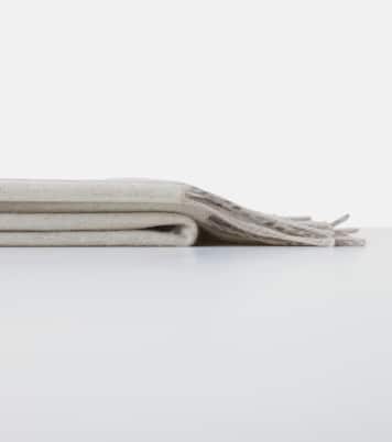 Pinstriped cashmere throw | Loro Piana