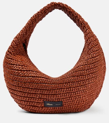 Olivia Medium raffia shoulder bag | Khaite