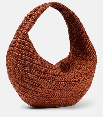 Olivia Medium raffia shoulder bag | Khaite