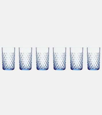 Set de 6 verres tumbler Hobnail Light Blue | Klimchi