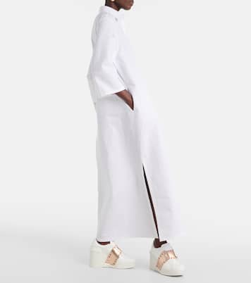 Open Disco leather wedge sneakers | Valentino Garavani