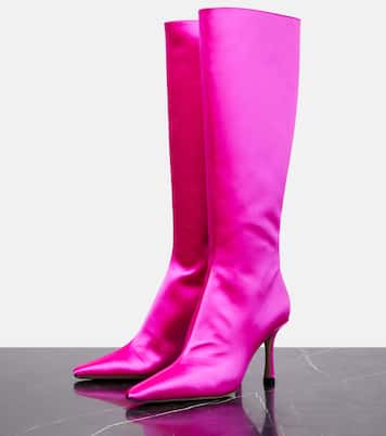 Botas altas Agathe 85 de satén | Jimmy Choo