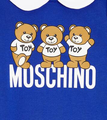 婴幼儿 — Teddy Bear棉质针织连身衣 | Moschino Kids