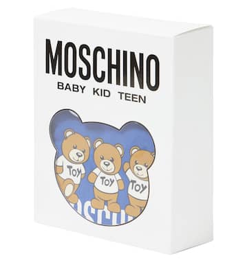 婴幼儿 — Teddy Bear棉质针织连身衣 | Moschino Kids