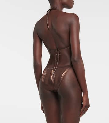 Top bikini String metallizzato | Norma Kamali