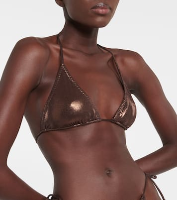 Top bikini String metallizzato | Norma Kamali