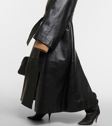 Oversize-Trenchcoat Minnie aus Leder | Khaite