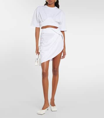 Le T-shirt Caraco cotton-blend crop top | Jacquemus