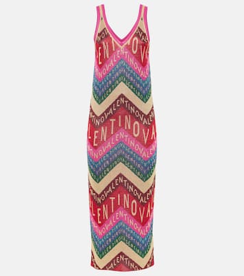 Vestido midi de Valentino Chevron | Valentino
