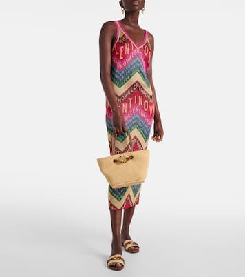 Vestido midi de Valentino Chevron | Valentino