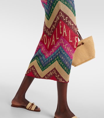 Vestido midi de Valentino Chevron | Valentino