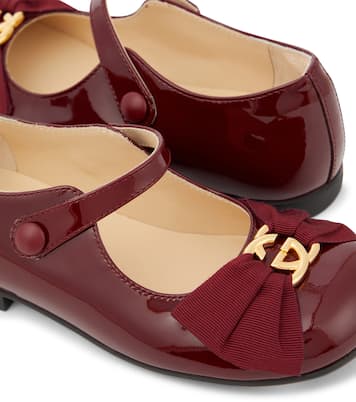 Interlocking G patent leather Mary Jane flats | Gucci Kids