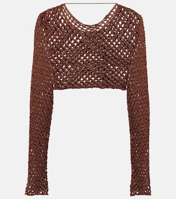 Crop top Magen de punto de algodón | Bananhot