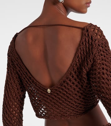 Crop top Magen de punto de algodón | Bananhot