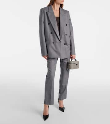 Double-breasted wool flannel blazer | Stella McCartney