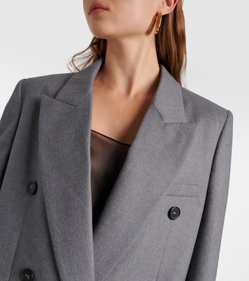 Double-breasted wool flannel blazer | Stella McCartney