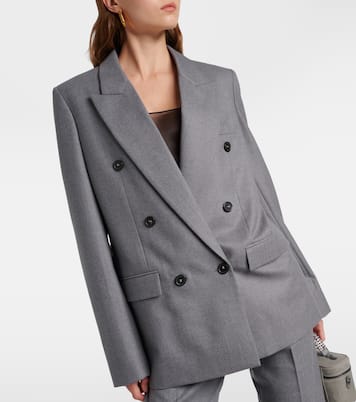 Double-breasted wool flannel blazer | Stella McCartney