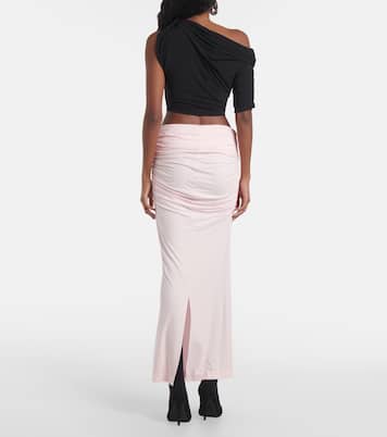 Falda larga Surge de jersey fruncido | Entire Studios