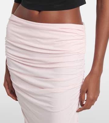Falda larga Surge de jersey fruncido | Entire Studios