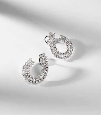 Boucles d'oreilles en or blanc 18 ct et diamants | Bucherer Fine Jewellery