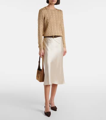 Jersey trenzado de seda | Ralph Lauren Collection