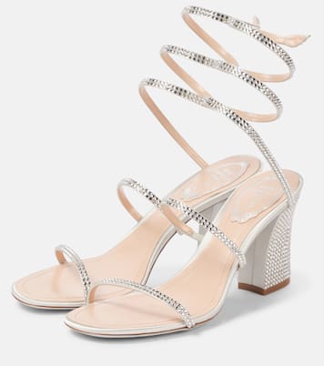 Sandalen Cleo 80 aus Satin mit Kristallen | Rene Caovilla